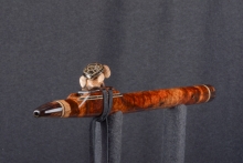 Amboyna Burl Native American Flute, Minor, Mid B-4, #T5K (1)